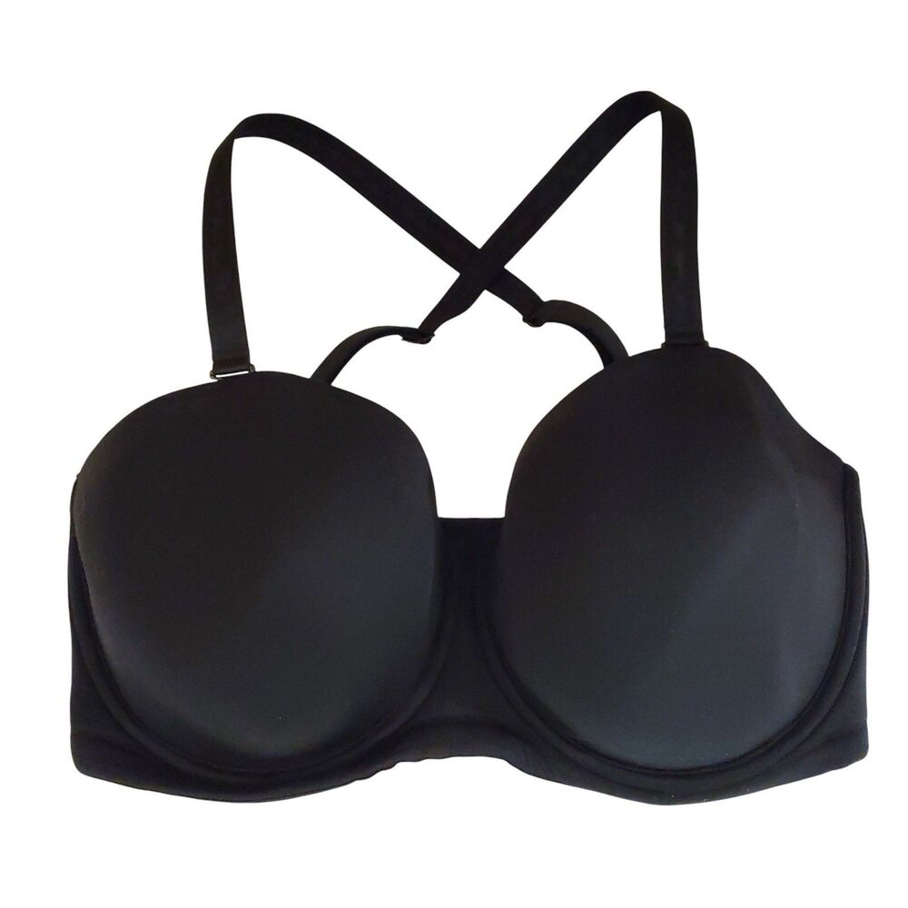 Wacoal 38G Bra Black 854119 Red Carpet Convertible Straps Strapless Underwire